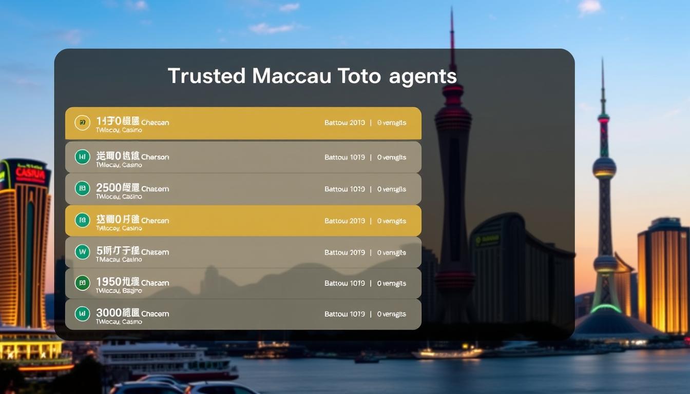 Daftar Agen Toto Macau